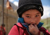 Dítě z vesnice Mulbekh | Autor: Brountosauři v Himálajích