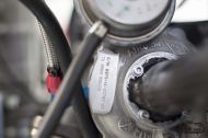 Turbodmychadlo nachystané na měření na motorové brzdě – detail | Autor: archiv TU Brno Racing