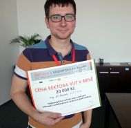 Jiří Marek získal za svoji diplomovou práci Cenu rektora VUT v Brně v rámci soutěže ČEEP 2014.