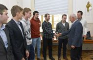Setkání s hráči hokejového týmu brněnské techniky | Autor: Igor Šefr
