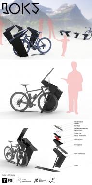 Stojan na elektrokola ukrývá baterii ve speciálním boxu, který může sloužit jako úschovný prostor | Autor: Jiří Korejz