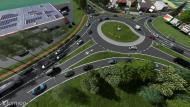Vizualizace nové turbookružní křižovatky v Levicích. | Autor: Archiv Alexandry Hulvejové