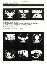 Videoshow Radka Pilaře, leták, 1990. | Autor: Archiv Radka Pilaře