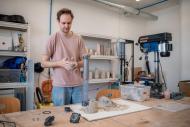 Příprava 3D tisku keramiky. | Autor: Václav Široký
